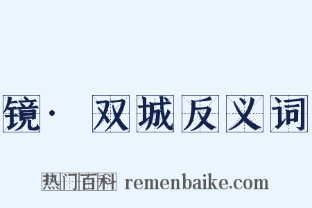 镜·双城反义词是什么意思的图片